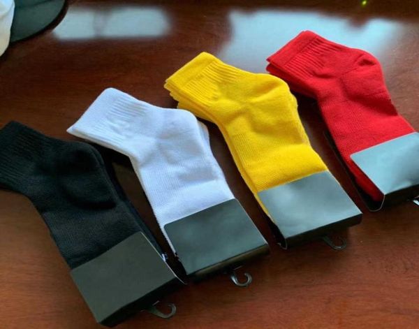 

mens sock medium classic embroidery cotton breatable basketball socks running sports women men stockings8106318, Black
