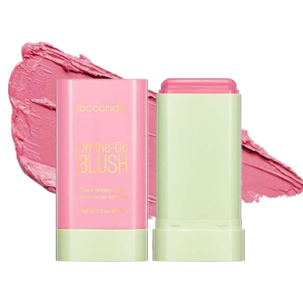 

makeup unique design spin blush stick - multi-use, moisturizer stick, shadow lips, cheek blusher, waterproof & long-lasting, creamy makeup -