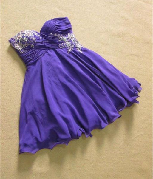 

dark purple chiffon and ruffle applique beadings short bridesmaid dresses for weddings sweetheart backless knee length casu2236788, White;pink