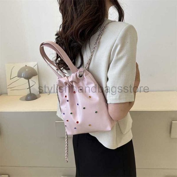 

backpack style 2023 summer new fashion leisure trend women's backpack large capacity backpack fashion simple backpack womenstylishhandb