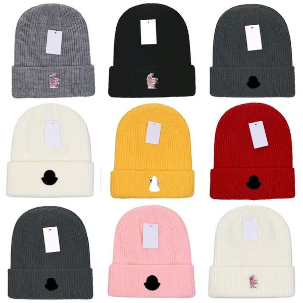 

fashion mens designer beanie casquette winter hat women beanie knitted wool hat plus velvet cap skullies thicker mask fringe beanies hats, Blue;gray