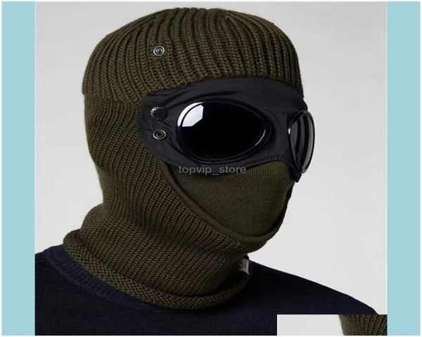 

equipment tactical gear two lens windbreak hood beanies outdoor cotton knitted men mask casual male skl caps hats black grey drop 9987210