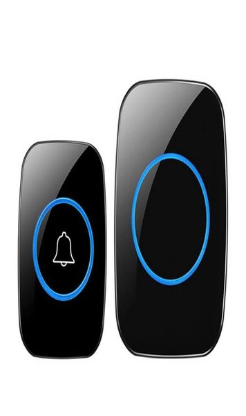 

wireless doorbell welcome bell home chime door bell alarm 32 songs smart doorbell eu plug ring waterproof button99401935015240