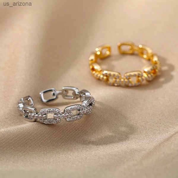 

twist chain snake open ring for women rings stainless steel trend zircon eye design finger ring wedding adjustable jewelry gift l230620, Silver