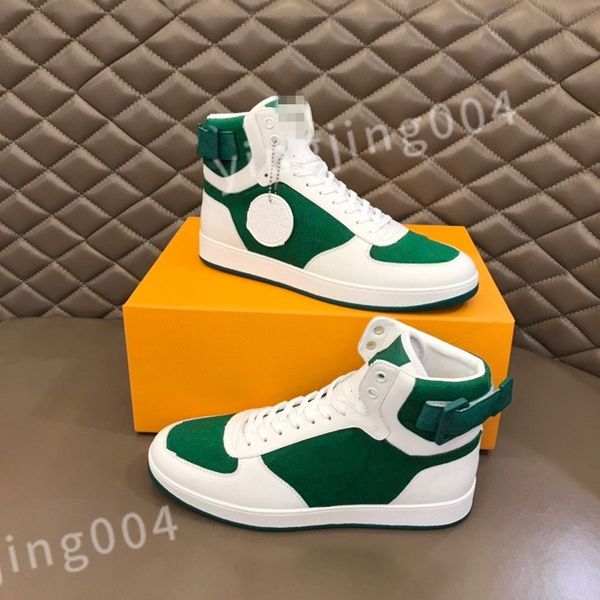 

2023 new luxury men leather sneakers leather flat trainers lace-up casual shoes outdoor runner trainers sport shoes rd0810, Black