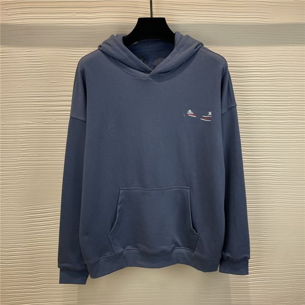 

fashion men hoodie sweatshirt 2023 balishjisy luxury design men's and women's pullovers loose long sleeve letter logo casual stude, Black