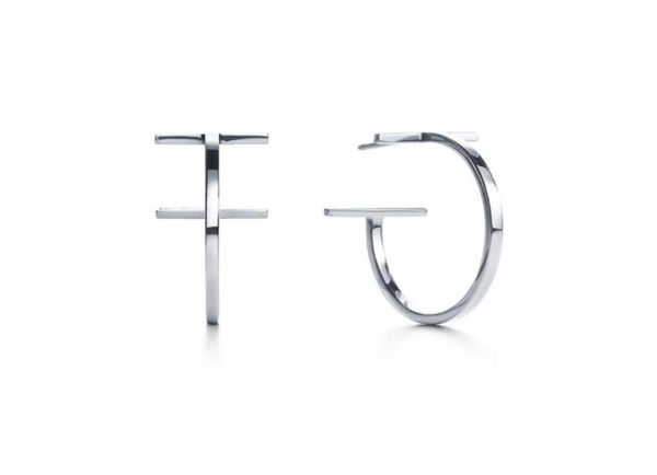 

earrings designer ear stud luxury brand women rose gold plated 925 silver plated geometric earring for wedding party jewerlry acce1193967, Golden;silver