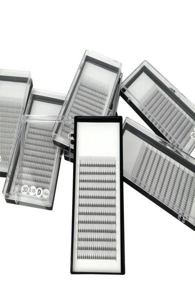 

false eyelashes 3d individual eyelash extension short stem premade fans volume 5 trayslot faux mink lashes cd curl 010mm5120680