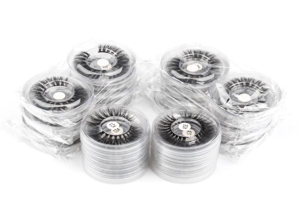 

whole lash in bulk natural long false eyelashes soft fluffy 3d faux mink lashes round cases2107437