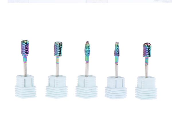 

5pcsset alloy small barrel head nail drill bit set nail tips grinding head5084170