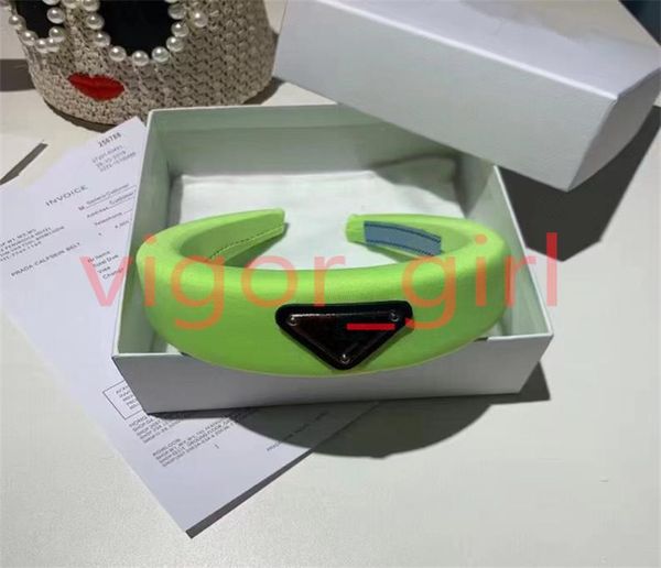 

drop luxury designer sponge headbands hair bands for women girl brand elastic letter p headband sports fitness head band h6137367, Black;brown