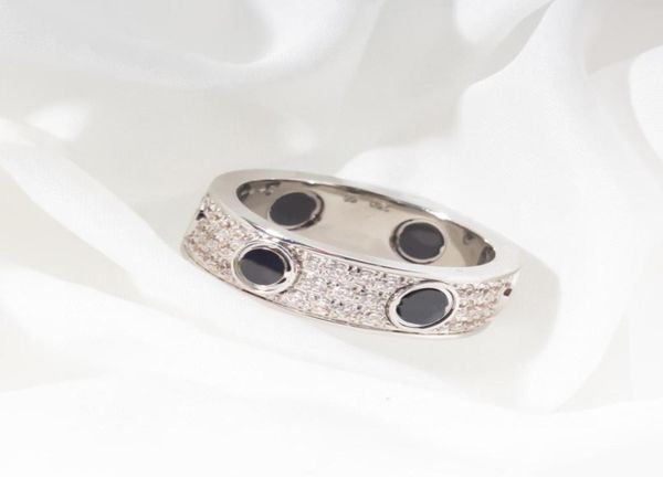 

pure 925 sterling silver jewelry for women lock rings luxury brand quality party wedding fine design engagement full diamond l1772938, Golden;silver