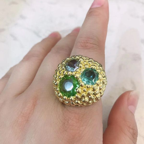 

wedding jewelry sets luxury ladies party ring gifts flower shape multicolor multistyle optional goldplated warranty 5 years 230809, Slivery;golden