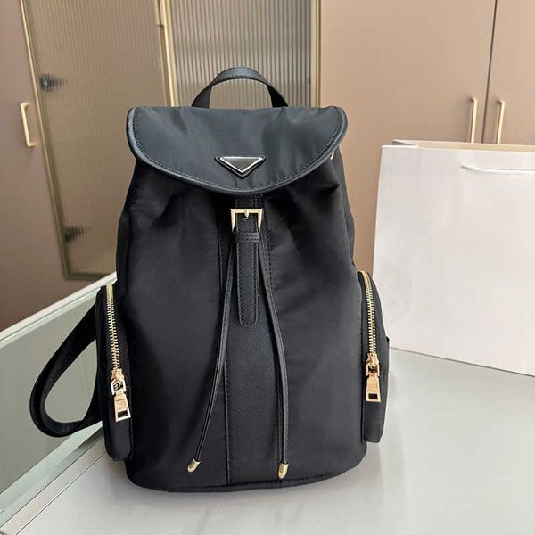 

fashion nylon backpack men designer bookbag women luxury backpacks black handbag large school bag back pack 230810