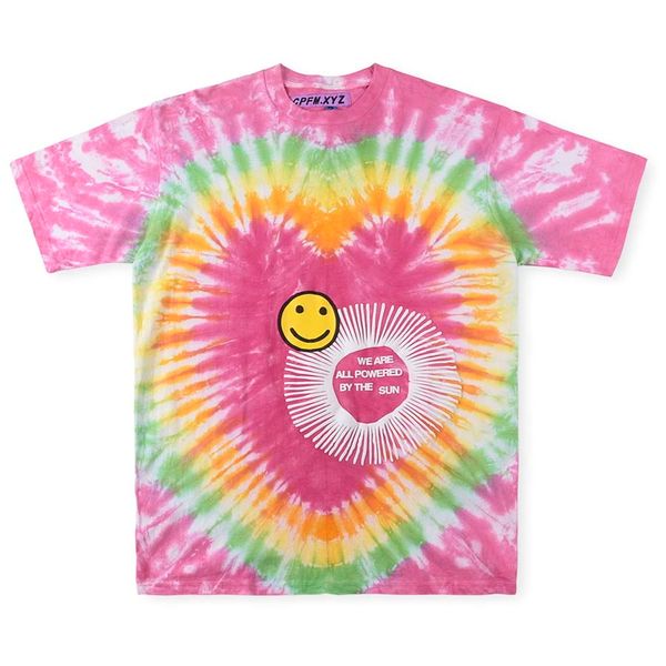 

mens t shirts designer cpfm tie dye t-shirts man casual head printed shirt street fit shorts sleeve clothes, Black;brown