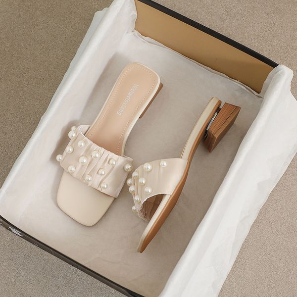 

women designers slipper sandals flat slides flip flops summer leather outdoor loafers bath shoes beachwear slippers house slippers, Black