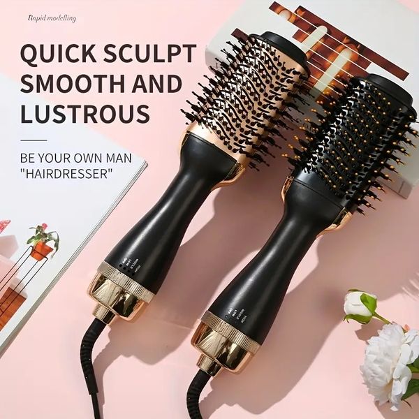 

3-in-1 air styling comb - straighten, curl & dry your hair in one step