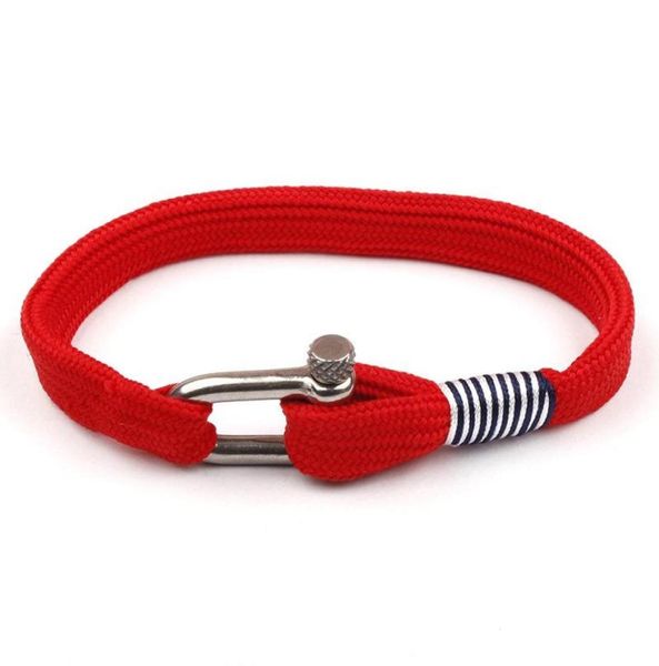 

lucky red rope bracelet homme boy stainless steel braslet minimalist survival brazalete for hombre hand accessories gift him charm8531256, Golden;silver