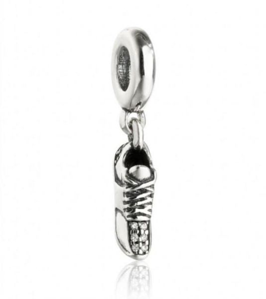 

mothers day gift running shoes charms pendants 925 sterling silver dangle family beads fit diy brand bracelets jewelry making acce2098511, Black