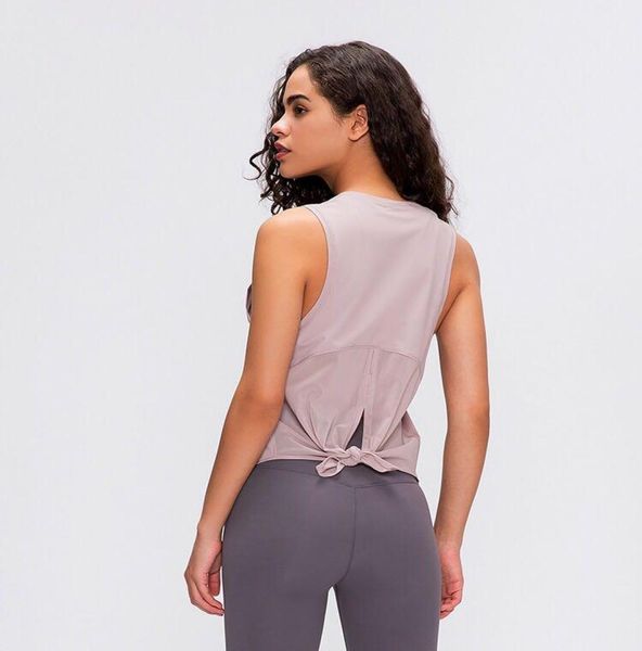 

2023 ace tank yoga solid colors women fashion outdoor yoga tanks sports running gym clothes yogaworld8183219, White