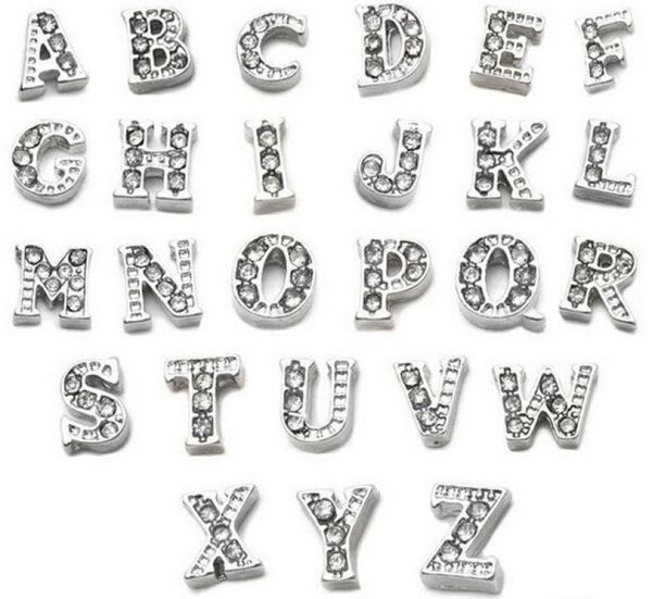 

floating charms mj1130025 260pcs silvergold half rhinestone letters alphabet az each 10 pcs for glass living memory lockets6201715, Bronze;silver