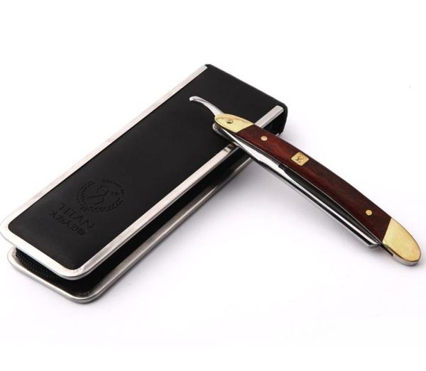 

japan vg10hz steel straight razor men shaving titan razors wood handle barber barbeador copper manual shaver classic scraper1326916