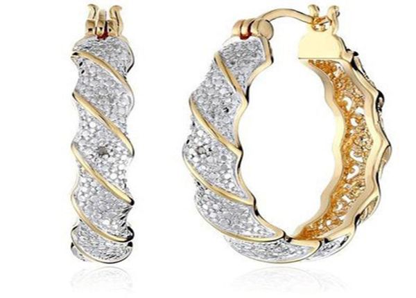 

new designer crystal rhinestone earrings women gold sliver hoop earrings fashion jewelry earrings for women1974347, Golden;silver