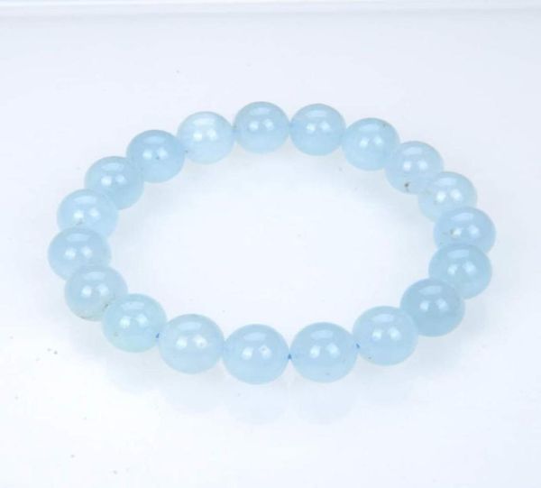 

8mm natural stone handmade strands beaded charm bracelets for women men yoga party club decor jewelry2600257, Black