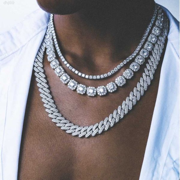 

new design silver cuban chain uncharm bling cuban necklace
