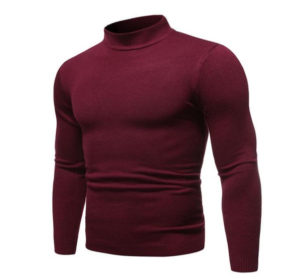 

mens sweater new autumn and winter fashion comfortable semiturtleneck casual7548274, White;black
