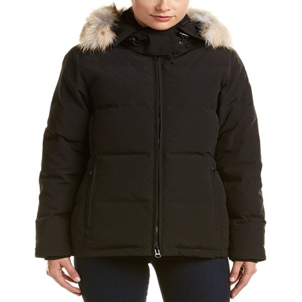 

designer jacket women down jackets real coyote fur femme puffer outdoor windbreaker jassen veste outerwear hooded fourrure manteau down coat, Black