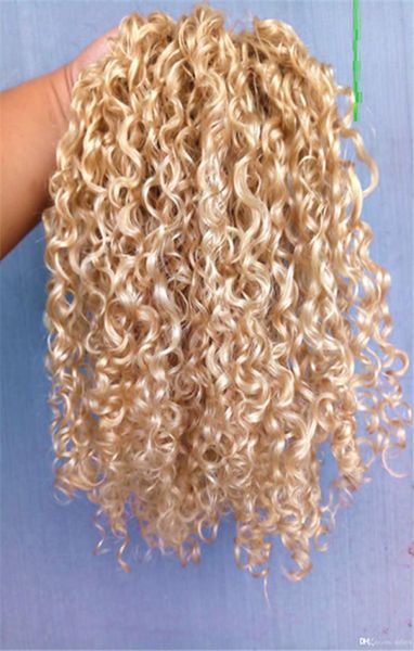 

chinese virgin remy curly hair weft human extensions blonde 6130 color 100g one bundle2959175, Black