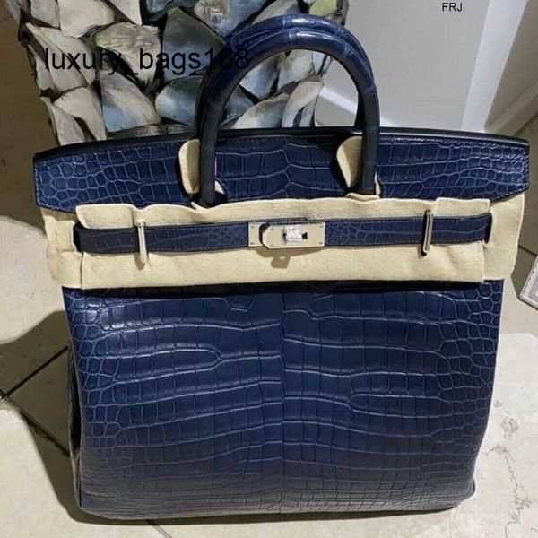

hac 40 birkins bag crocodile mat porosus crocodile palladium new full have logo frj