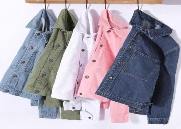 

fashiondenim jacket coat women basic coats 2018 autumn winter fashion female long sleeve solid wild jean denim jacket casual oute9482164, Black;brown
