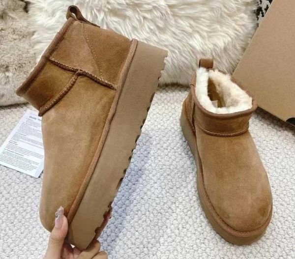 

australia thickened bottom classic warm boots womens mini half snow boot usa gs 585401 winter full fur fluffy furry satin ankle bootss reind, Black