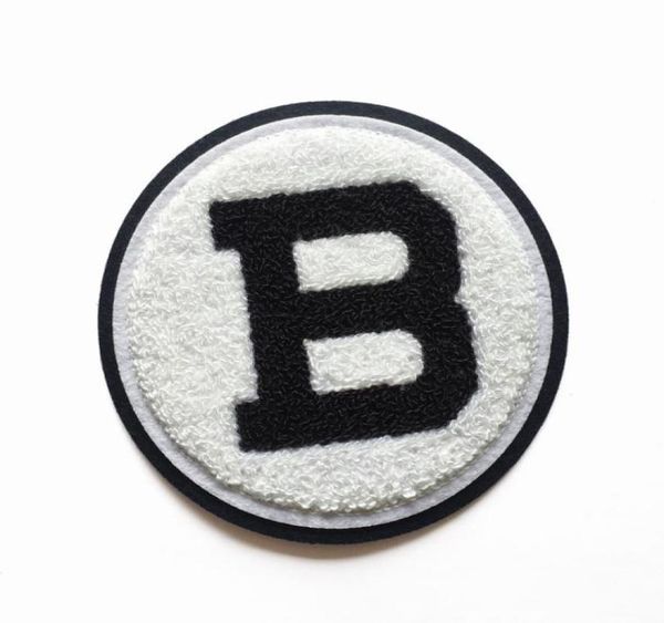 

custom chenille patches 100pcs notions embroidered patch for hoodies tshirt9201220, Black