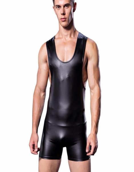 

new men039s faux leather underwearmen039s shapersmen039s bodywearmen039s singlet underwear3270227, Black;brown