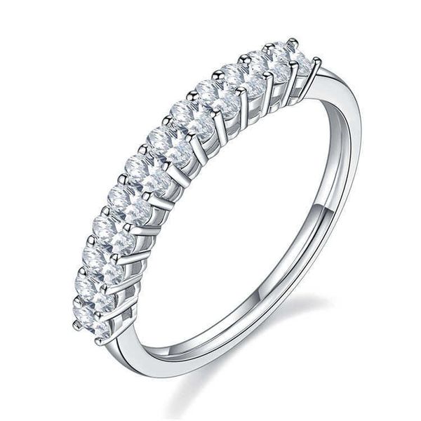 

famous brand push tiffay s925 silver plated 18k gold mosan diamond ring simple and versatile double fold row, Slivery;golden
