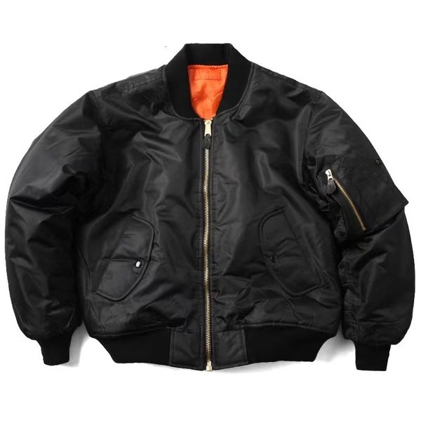 

men's jackets men ma1 jacket winter outdoor thick quality nylon american military uniform coat male bomber flight jacket 230809, Black;brown