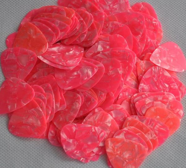 

lots of 100 pcs thin 046mm blank guitar picks plectrums celluloid pearl pink3424541