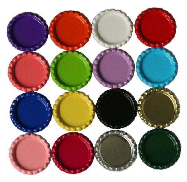 

100pcslot 25mm 26mm 1quot metal flattened bottle caps printed on both sides painted barrette jewelry accessories 34mm externa269991935063, Bronze;silver