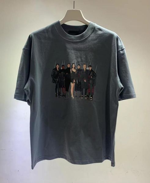 

europe usa spring summer models boutique t shirt casual elegant men women oversize tee25193522029165, White;black