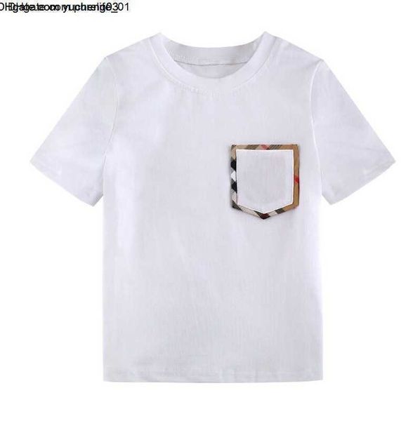 

girls summer boys t shirts baby round neck short-sleeved t-shirts white cotton leisure t-shirt kids casual tees children shirt 2-8t, Blue