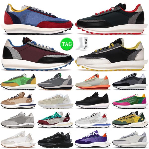 

sacils vaporwaffle waffle shoes fragment undercover black white nylon royal fuchsia villain red tour yellow pale ldwaffle 2.0 women trainers