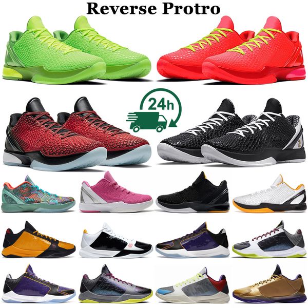 

mamba 6 basketball shoes men protro reverse grinch 5 mambacita all star del sol think pink bruce lee big stage hall of fame mens trainers ou