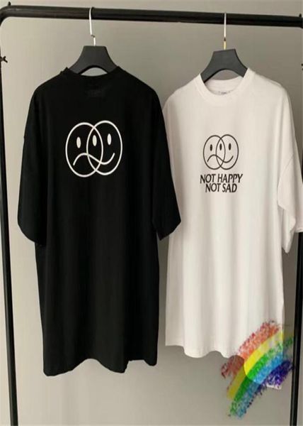 

oversized vetements shop not happy not sad tshirt men women 11 vetements tshirts vtm tee x12276445833, White;black