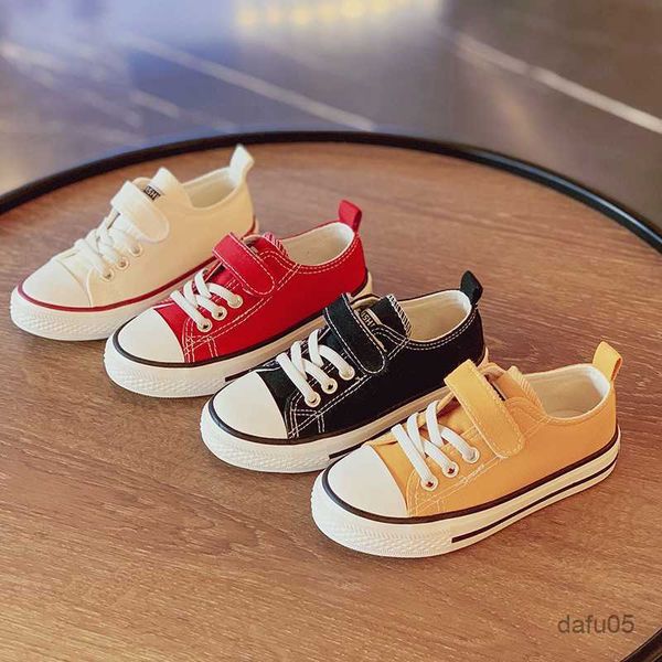 

sneakers children canvas shoes spring boys and girls fashion style board shoes colorful soft soles baby toddler zapatos r230810, Black;red