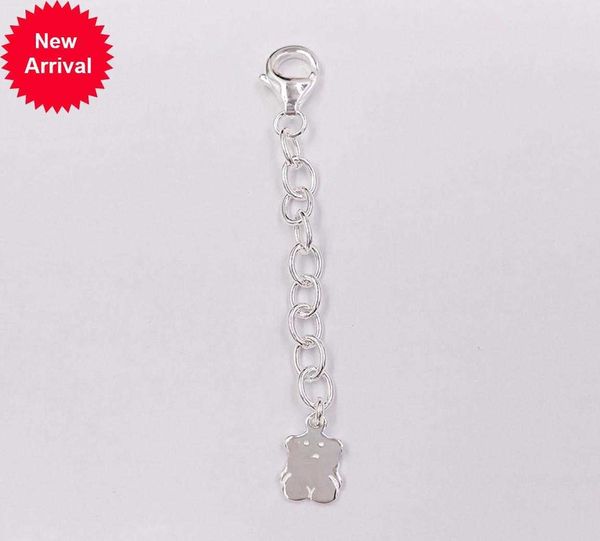 

bear basixs bracelet extension authentic 925 sterling silver fits european bear jewelry style gift andy jewel 5119017505691679, Golden;silver