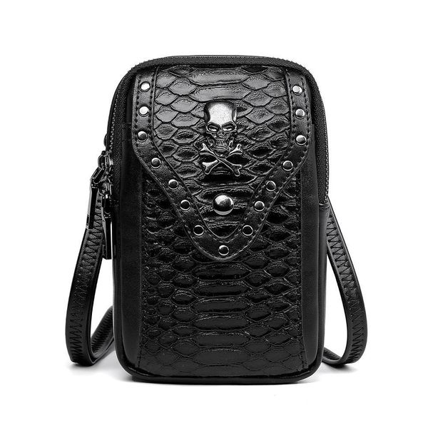 

hbp 2023 new bag female europe and the united states cross-border ladies black shoulder messenger bag texture small square bag outdoor trave