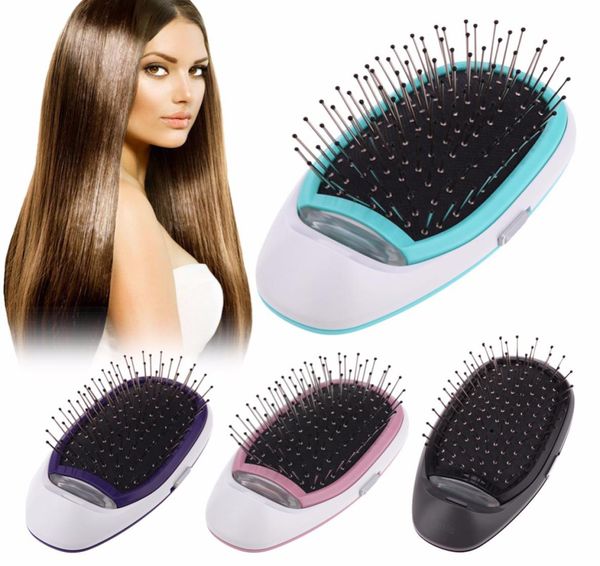 

electric hairbrush portable negative ions hair comb brush hair modeling styling magic hairbrush9875022, Silver
